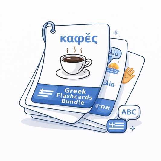 Greek Flashcards Bundle