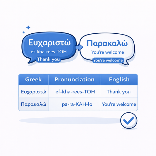 Greek Politeness & Social Expressions Chart
